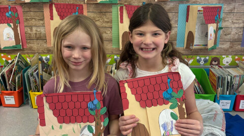 Second graders dive deeper into books